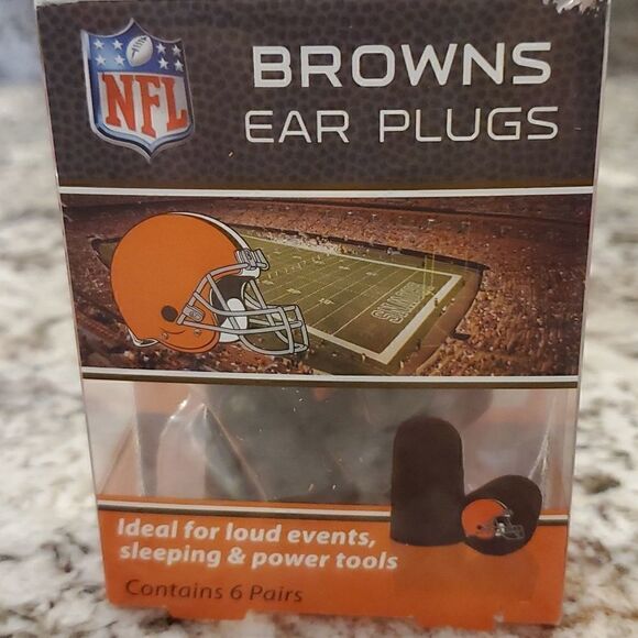 NFL Cleveland Browns Earplugs (6 pairs) - Picture 3 of 3